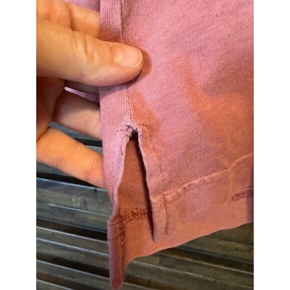 Victoria's Secret PINK Campus Logo Hoodie Tee T Shirt Pocket‎ Oversized MED EUC - Picture 3 of 12